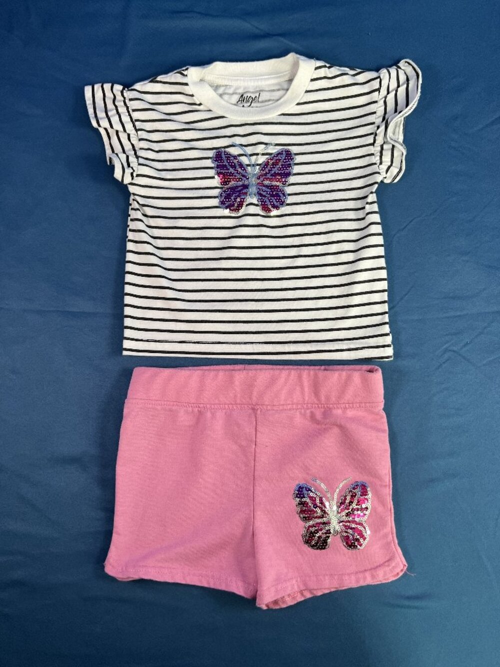 Angel Face Two-Piece Girl's Summer Outfit Size 4T